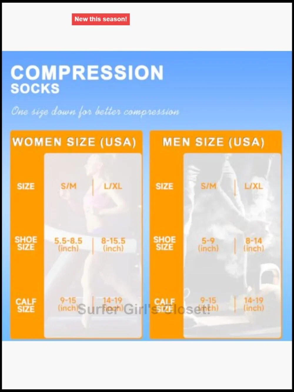6 Pairs Knee High Compression Socks 20-30 mmHg for Running Nurse Travel
